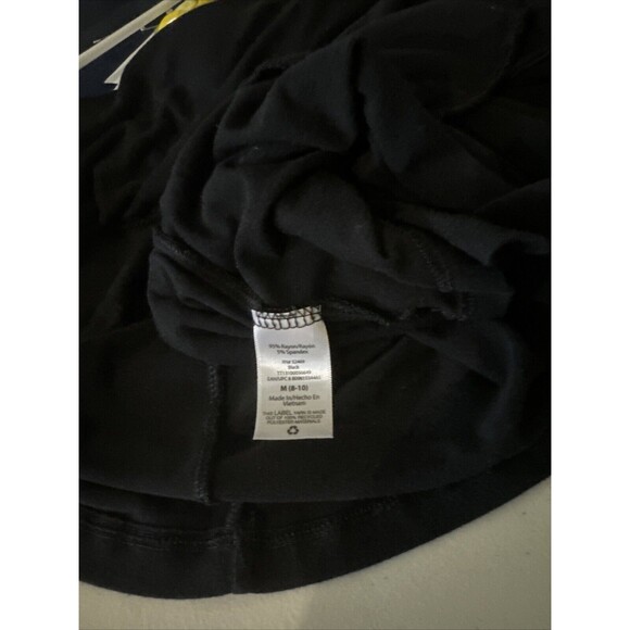 Fit and Flare Black Cocktail Midi Tank Dress Stretchy Pockets Women’s Size M - Picture 8 of 8